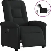 Syfax Relaxsessel Elektrisch Schwarz Stoff