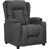Syfax Relaxsessel Dunkelgrau Stoff