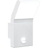 vidaXL LED-Außenwandleuchte mit Sensor Weiß Aludruckguss