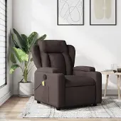 vidaXL Best Möbel Massagesessel Dunkelbraun Stoff - Fernseh- & Relaxsessel CL9944607 1parcel