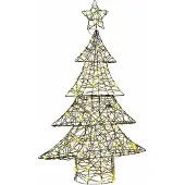 Syfax Weihnachtsbaum mit 120 LEDs Warmweiß 150 cm Rattan