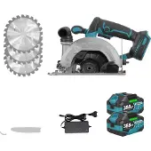 OEM Kreissäge, 8000 U/min Geschwindigkeit, verstellbarer Schnittwinkel, 2Batterie