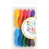 Ooly Kreidefarben - Links Rechts - 10er-Pack - - One Size - Buntstiftsets