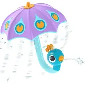 Yookidoo Badespielzeug - Fill 'N' Rain Peacock Umbrella - Lila - - One Size - Badespielzeug