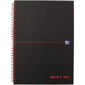 Oxford Spiralbuch Black 'n Red