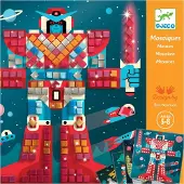 Djeco Creation Set - Mosaik Set - Space - - One Size - Kreatives Spielset