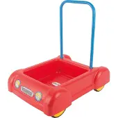Dantoy Classic+ Lauflernwagen - 45x48 cm - Rot - - One Size - Lauflernwagen