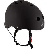 Triple 8 Helm - Zertifizierter Sweatsaver - Black Gummi - - XS/S - Fahrradhelme