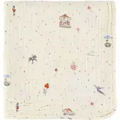 Cam Cam Decke - Musselin - 100x100 cm - Carousel - - One Size - Decken