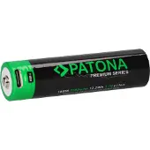 PATONA 6525, Wiederaufladbarer Akku, Lithium-Ion (Li-Ion), 3,7 V, 1 Stück(e), 3300 mAh, Schwarz, Grün