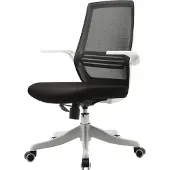 Sihoo Moderner ergonomischer Bürostuhl, Schreibtischstuhl, atmungsaktiv, Taillenstütze, anhebbare Armlehne schwarz