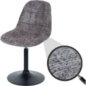Mendler Esszimmerstuhl MCW-A60, Küchenstuhl Stuhl Drehstuhl, Stahl MVG Stoff/Textil Chenille (465g/m²) braun