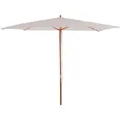 Mendler Sonnenschirm Lissabon, Gartenschirm Marktschirm, Ø 3m Polyester/Holz creme