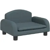 Syfax Hundebett Dunkelgrau 50x40x30 cm Stoff