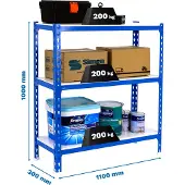 Simonclick Superplus 3/300 1000 Metallregal 1000x1100x300 Mm