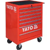 YATO YT-0914, Stahl, Rot, Kugellager-Teleskopschienen, 300 kg, 12,7 cm, 2 Rad/Räder