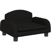 Syfax Hundebett Schwarz 50x40x30 cm Stoff