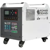 Könner&Sohnen KÖNNER & SÖHNEN Stromerzeuger KS 2500PS (mit eingebauter LiFePO4-Akkubatterie, Nennleistung 2500 Watt, Akkukapazität 2560 Wh, 1-tlg), Wirkungsgrad 90%