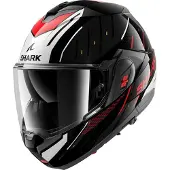 Shark Oxo Rydger Klapphelm, schwarz/silber/rot, M (57/58)