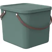 Rotho Aufbewahrungsbox 40L Albula - Kunststoffbox mit Deckel - Stapelbox 39,5 x 38,0 x 34,0 cm - Plastikbox Ordnungsbox Allzweckkiste