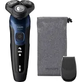 Philips SHAVER Series 5000 S5465/18 Elektrischer Nass- und Trockenrasierer, Rotationstrasierer, Blau, ComfortTech Blades, Tasten, LED, Replace every 2 yrs with SH30