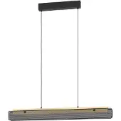 Eglo connect.z Smart-Home LED Pendelleuchte Kokomo-Z, Hängelampe aus Holz und Metall, ZigBee, App, Sprachsteuerung Alexa, FSCM70HB, CCT, RGB, dimmbar