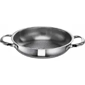 Schulte -UFER Servierpfanne "Romana i" Edelstahl 1 Stk. tlg. Kugelprägung, Induktion