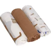 Lassig Mulltücher 3er Set 80 x 80 cm - Little Mateys, Royal Blau