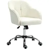 HOMCOM Homeoffice Stuhl, Ergonomisch Schreibtischstuhl mit Wippfunktion