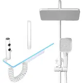 OEM Duschset, LED-Digitalanzeige, Thermostatsteuerung, Weiß