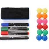 Mendler Whiteboard Zubehör HWC-C93, Memoboard-Set Magnet Boardmarker Schwamm