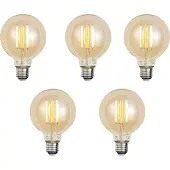 Luumr 5er-Set smarte E27 dimmbare LED-Glühbirnen G95 Gold 7W 806 lm 1800-6500K