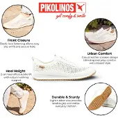 Pikolinos Herren Slipper Sneaker Leder Liverpool M2A-6252, Größe:45 EU, Farbe:Weiß