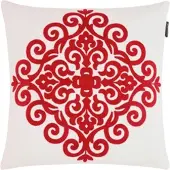 Mary's Zierkissen Ruby in Rot/Weiß ca. 45x45cm