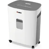 Erwin Müller Aktenvernichter PaperSAFE 380, Partikelschnitt 4 x 12 mm, P-4, 25 l, 1-15 Blatt Schnittleistung, mit Rollen, grau