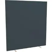 PaperFlow Design-Trennwand , Stoffbespannung anthrazit, schwer entflammbar gemäß DIN 4102 (B1), desinfektionsmittelbeständig, B 1600 x T 390 x H 1740 mm