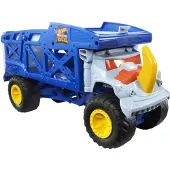 Hot Wheels Monster Trucks Transporter Nashorn, Schlepper, Geschenk für Kinder ab 3 Jahren