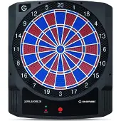 Carromco Smartness Elektronik Dartboard Turbo Charger 4.0 2-Loch Abstand mit App rot-blau 8 Spieler Softdarts USB-Kabel 17 Spielen 312 Variationen Dartscheibe