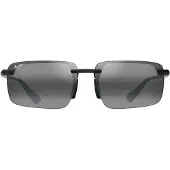 Maui jim MJ0626S Unisex-Sonnenbrille Vollrand Quadratisch Nylon-Gestell, schwarz