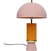 Kare Design Tischlampe Josy, violett / pink / rose, für Wohn- / Esszimmer, Metall, Vintage, Tischlampe