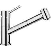 BLANCO Einhebel Küchenarmatur Niederdruckarmatur mit Brause KANO-S VARIO chrom matt glänzend 527968