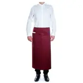 Monouso - Schürze Fransösisch mit 2 Tasche Winrot 90x110cm (1 Stück)