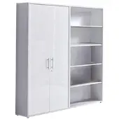 Mid.You Aktenschrank Office Edition Sw Set 1 hoch Grau/Weiß