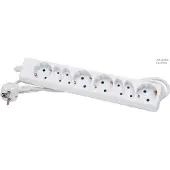 Kopp Steckdosenleiste 120502004, 8-fach, 1,4 m Zuleitung, BS, weiß