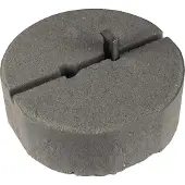 Dehn Betonsockel, C45/55, 8,5kg, mit Keiltechnik, D 240mm, H 90mm, Fangstangen D10/16mm Set, 1 Stk.