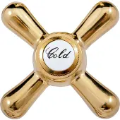 RAV Spültischarmatur MORAVA RETRO schwenkbar in Gold SLEZAK
