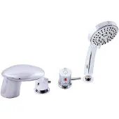 RAV Chrom 4-Loch-Thermostat-Badewannenmischer SLEZAK
