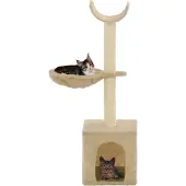 vidaXL "WINTER SALE" Katzen-Kratzbaum mit Sisal-Kratzsäulen 105 cm Beige - Kratzbäume NEU5511552