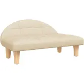 Syfax Hundebett Creme 70x52x30 cm Stoff