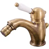 RAV copy of Bidetarmatur LABE mit Siphon in Chrom, Messing oder Gold SLEZAK
